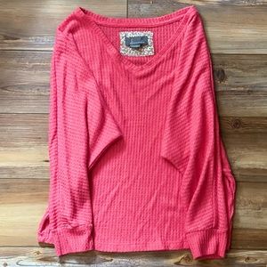Anthropologie pink sweater